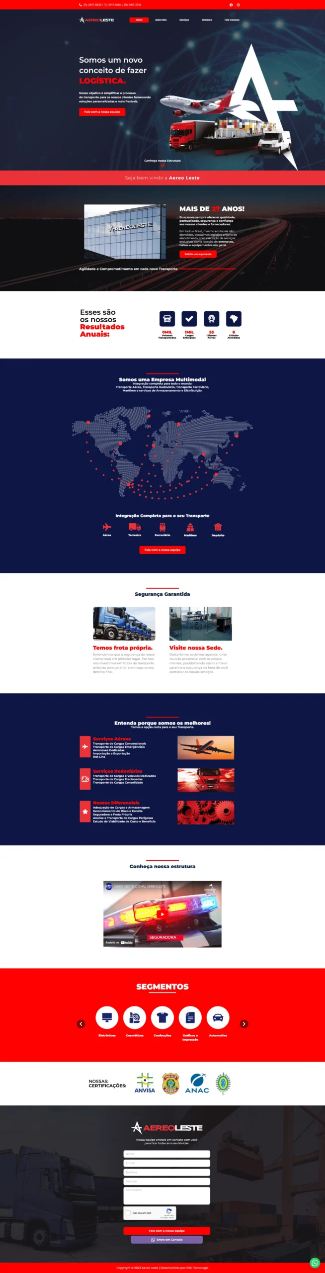 Website Aero Leste