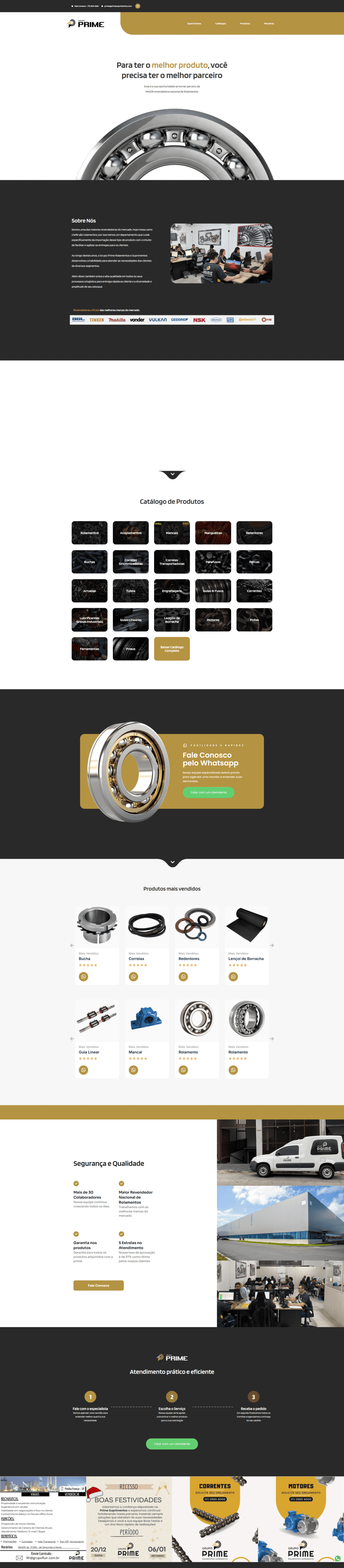 Website Prime Suprimentos